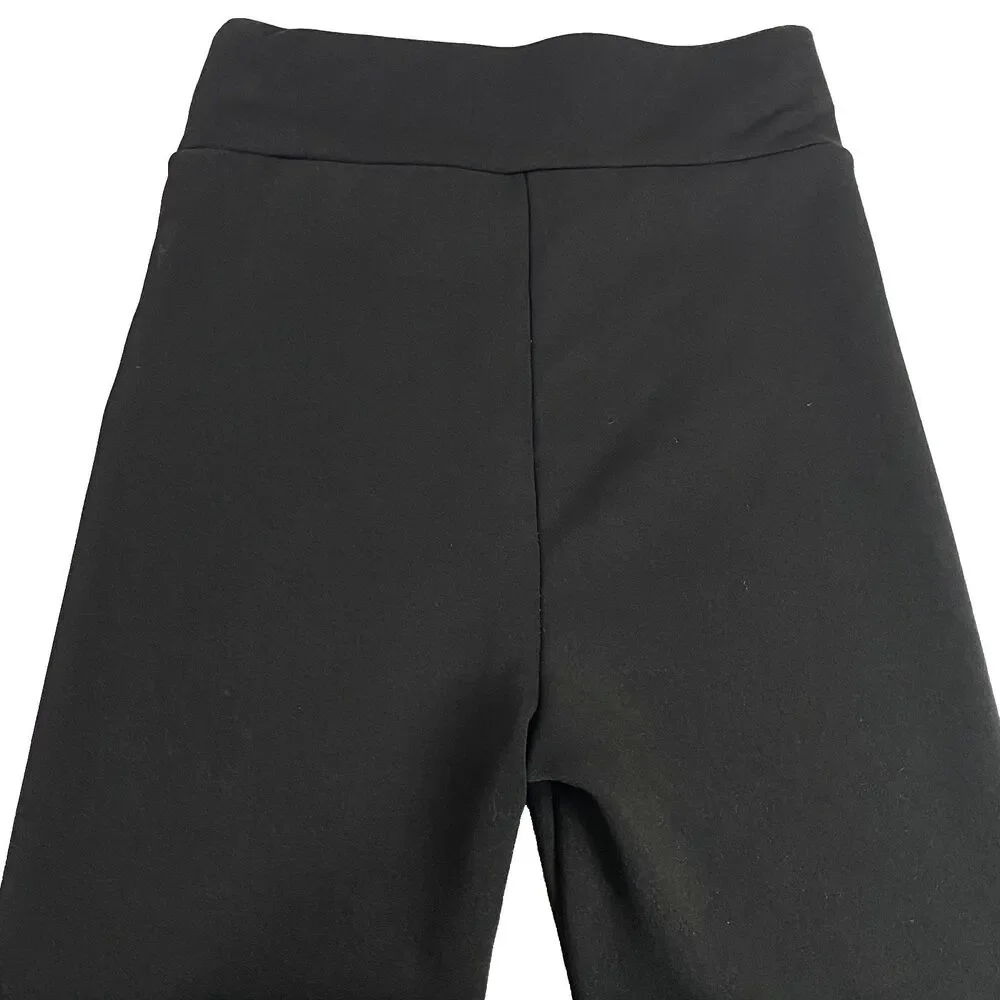SIAEAMRG Sherpa Fleece Leggings Womens Estimated Size Medium Black Cream Read - Picture 6 of 14